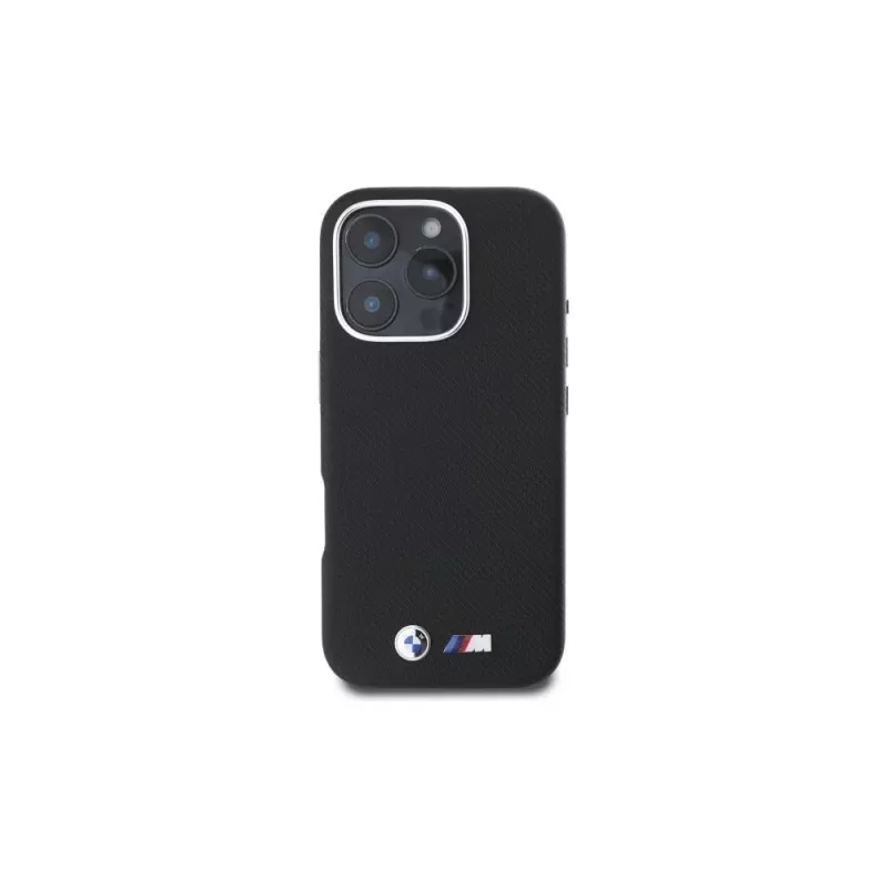 BMW M Edition Kevlar Wrapped Metal Hard Case Apple iPhone 16 Pro Max 6,9 inch - Melns