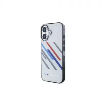 BMW BMHCP16S23HTRAG Hardcase Apple iPhone 16 6,1 collu Grey Motorsport IML Random Stripes