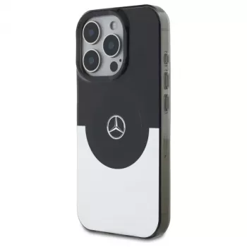 Mercedes-Benz MEHMP16L23HBIGK Cietais Vāciņš Divslāņu Divkrāsu MagSafe iPhone 16 Pro 6.3 Melns/Sudrabs