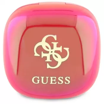 Guess 4G Printed Logo True Wireless Earbuds ar uzlādes futrāli – Fuksija Iriza