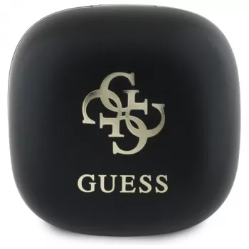 Guess GUTWSJ144ESK True Wireless Stereo Bluetooth Earbuds ar uzlādes futrāli, Melns Iridescent 4G Printed Logo