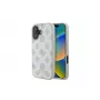 Guess GUHMP16SPGPYSH iPhone 16 6,1 inch White Hardcase Peony Script Logo MagSafe