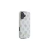 Guess GUHMP16SPGPYSH iPhone 16 6,1 inch White Hardcase Peony Script Logo MagSafe