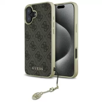 Guess GUHCP16SGF4GBR Hardcase Apple iPhone 16 6,1 inch Brūns 4G Charms Kolekcija