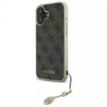 Guess GUHCP16SGF4GBR Hardcase Apple iPhone 16 6,1 inch Brūns 4G Charms Kolekcija