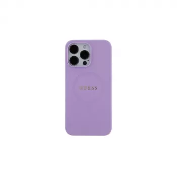 Guess GUHMP16SPSAHMCU iPhone 16 6,1 inch Purple Hardcase Saffiano MagSafe