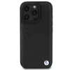 BMW Hot Stamp Leather Hard Case iPhone 16 Pro 6,3 inch Melns