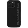 KARL LAGERFELD HC 3D Rubber Elongated Glitter Case Apple iPhone 16 Pro, Melns
