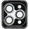 Guess BP Rhinestone 2-in-1 Screen and Camera Lens Protector Set for Apple iPhone 16 Pro Max - Silver