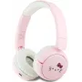 Hello Kitty Face Logo Bluetooth On-Ear Headphones Pink