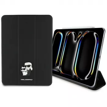 Karl Lagerfeld KLFC11PM24SAKCK iPad Pro 11 M4 2024 / M5 2025 Book Cover Black Saffiano Magnetic Karl & Choupette