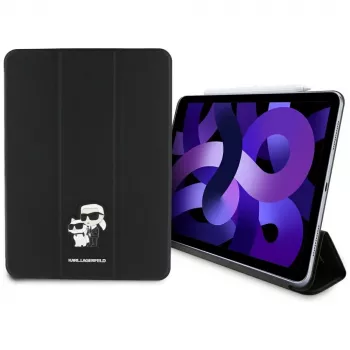 Karl Lagerfeld KLFC11RM24SAKCK iPad Air 11 M2 2024 / M3 2025 / M4 2026 Book Cover Black Saffiano Magnetic Karl & Choupette