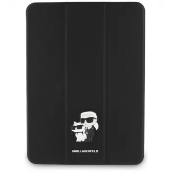 Karl Lagerfeld KLFC11RM24SAKCK iPad Air 11 M2 2024 / M3 2025 / M4 2026 Book Cover Black Saffiano Magnetic Karl & Choupette