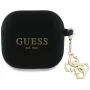 Guess Silicone 4G Charm Case for AirPods 4 - Black