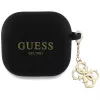 Guess Silicone 4G Charm Case for AirPods 4 - Black