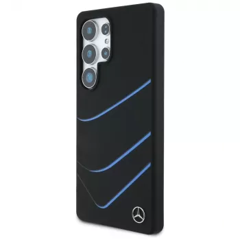 MERCEDES-BENZ Silicone Contrasted Curves MagSafe Case for Samsung Galaxy S25 Ultra Black
