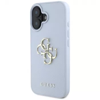 Guess Grained Big 4G Logo Small Classic Logo Back Cover Apple iPhone 16 - Zils