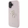 Guess Grained Big 4G Logo Small Classic Logo Back Cover Apple iPhone 16 - Rozā