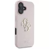 Guess Grained Big 4G Logo Small Classic Logo Back Cover Apple iPhone 16 - Rozā