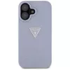 Guess Hot Stamp 4G Pattern Triangle Metal Logo Maciņš iPhone 16 (Purple)