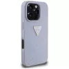 Guess Hot Stamp 4G Pattern Triangle Metal Logo Case iPhone 16 Pro Max (Purple)