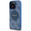 Guess 4G Circle Classic Logo MacSafe Macītis iPhone 16 Pro Zils