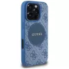Guess 4G Circle Classic Logo MacSafe Macītis iPhone 16 Pro Zils