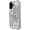 Guess Grained Roses Big 4G Logo Case Apple iPhone 16 - Purple