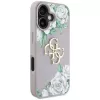 Guess Grained Roses Big 4G Logo Case Apple iPhone 16 - Purple