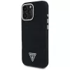 Guess Denim Triangle Logo MagSafe Case Apple iPhone 16 Pro, Melns