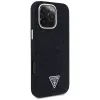 Guess Denim Triangle Logo MagSafe Case Apple iPhone 16 Pro, Melns
