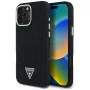 Guess Denim Triangle Logo MagSafe Case for Apple iPhone 16 Pro Max, Black