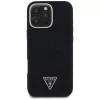 Guess Denim Triangle Logo MagSafe Case for Apple iPhone 16 Pro Max, Black