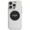 Guess IML Metal Colored Circle Classic Logo MacSafe Macītis iPhone 16 Pro Max (Melns)