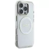 Guess IML Metal Colored Circle Classic Logo MacSafe Macītis iPhone 16 Pro (Balts)