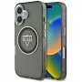 Guess IML Metal Mountain Logo Macīgais Macītis iPhone 16 (Melns)
