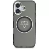 Guess IML Metal Mountain Logo Macīgais Macītis iPhone 16 (Melns)