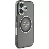 Guess IML Metal Mountain Logo Macīgais Macītis iPhone 16 (Melns)