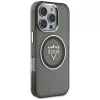 Guess IML Metal Mountain Logo MacSafe Macītis iPhone 16 Pro (Melns)