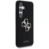 Guess Silicone Big 4G Logo Bottom Script Case Samsung Galaxy S25, Melns