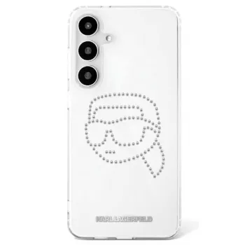 Karl Lagerfeld Rhinestones Karl Head Logo Case for Samsung Galaxy S25 (Caurspīdīgs)