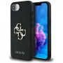 Guess Grained Big 4G Logo Small Classic Logo Phone Case iPhone 16e (Melns)