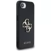 Guess Grained Big 4G Logo Small Classic Logo Phone Case iPhone 16e (Melns)