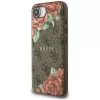 Guess 4G Flowers Print MagSafe Case for iPhone 16e / 17e Brown