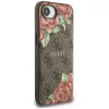 Guess 4G Flowers Print MagSafe Case for iPhone 16e / 17e Brown