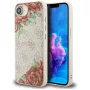 Guess 4G Flowers Print Macīgs MacSafe Maciņš iPhone 16e / 17e Rozā