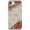 Guess 4G Flowers Print Macīgs MacSafe Maciņš iPhone 16e / 17e Rozā