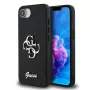 Guess Fixed Glitter Big 4G Maciņš iPhone 16e (Melns)