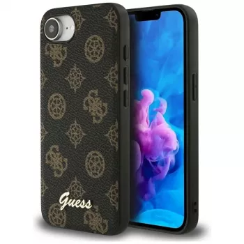 Guess Peony Script Logo MagSafe Case Apple iPhone 16e / 17e, Melns