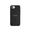 Guess Grained Ring MagSafe Case iPhone 16e (Black)